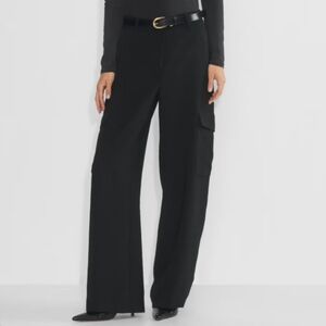 Wilfred 'Bridger' cargo pants in black, size 4